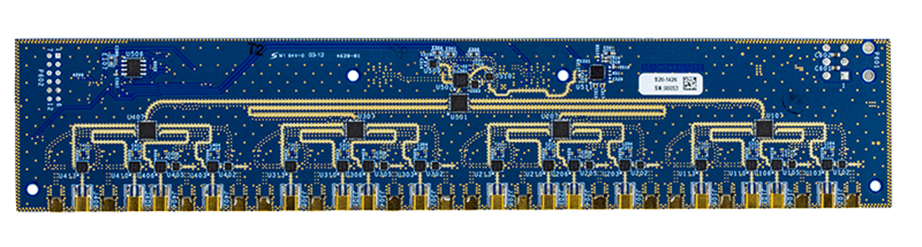 ADQUADMXFE-CAL Evaluation Board - Bottom View