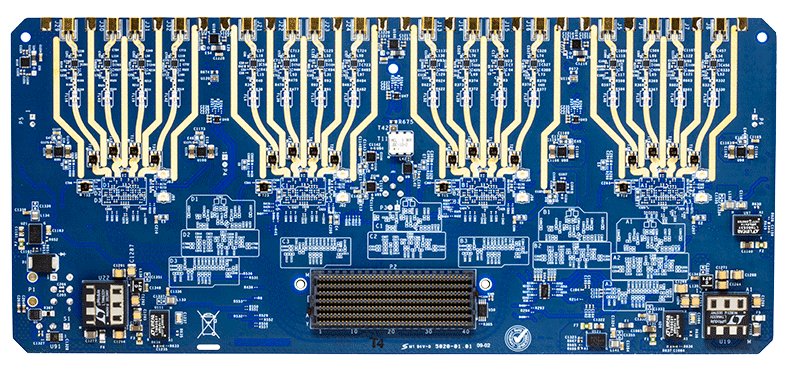ADQUADMXFE1EBZ Evaluation Board - Bottom View
