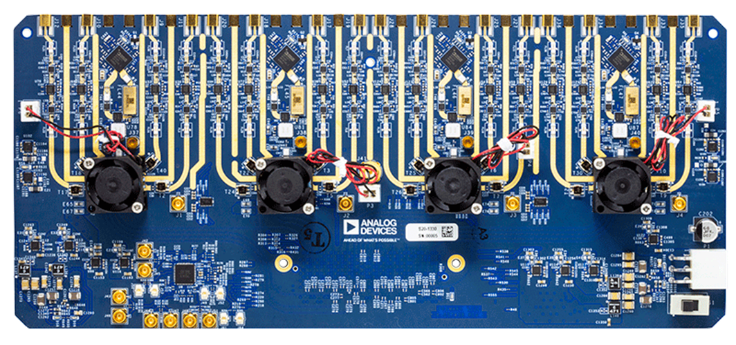 ADQUADMXFE1EBZ Evaluation Board - Top View