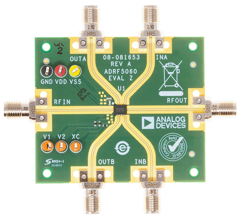 EVAL-ADRF5060 Board Photo Top View