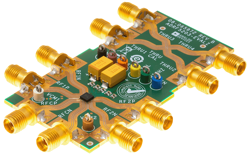 EVAL-ADRF5203 Board Photo Angle View