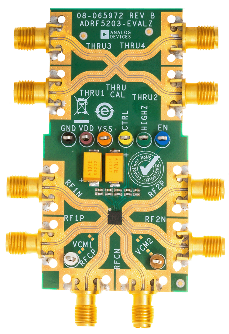 EVAL-ADRF5203 Board Photo Top View