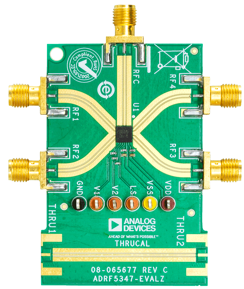 ADRF5347 Evaluation Board - Top