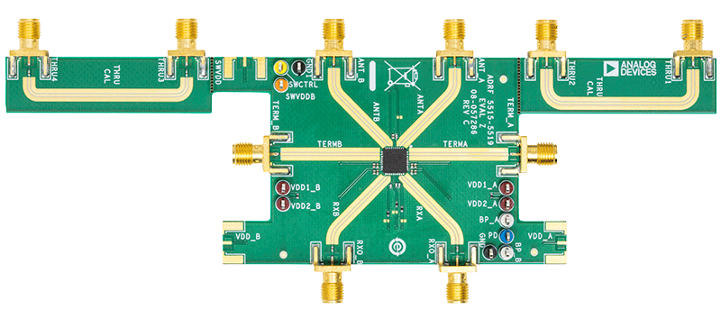 ADRF5519 Evaluation Board - Top