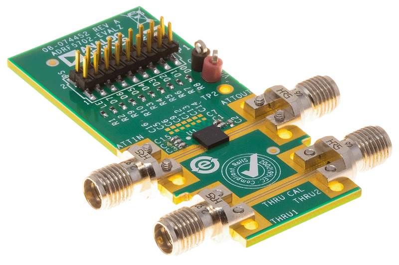 EVAL-ADRF5702 Board Photo Angle View