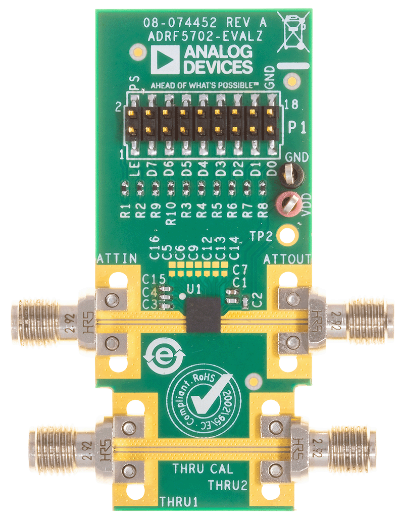 EVAL-ADRF5702 Board Photo Top View