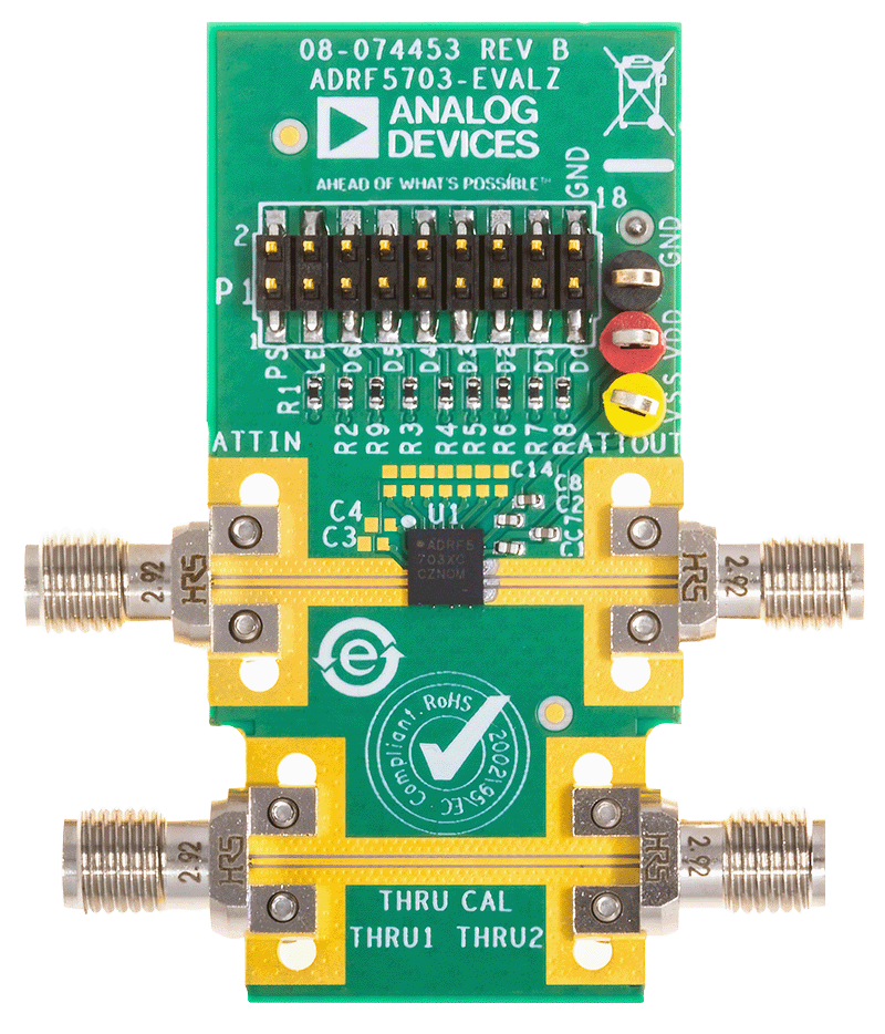 EVAL-ADRF5703 Board Photo Top View