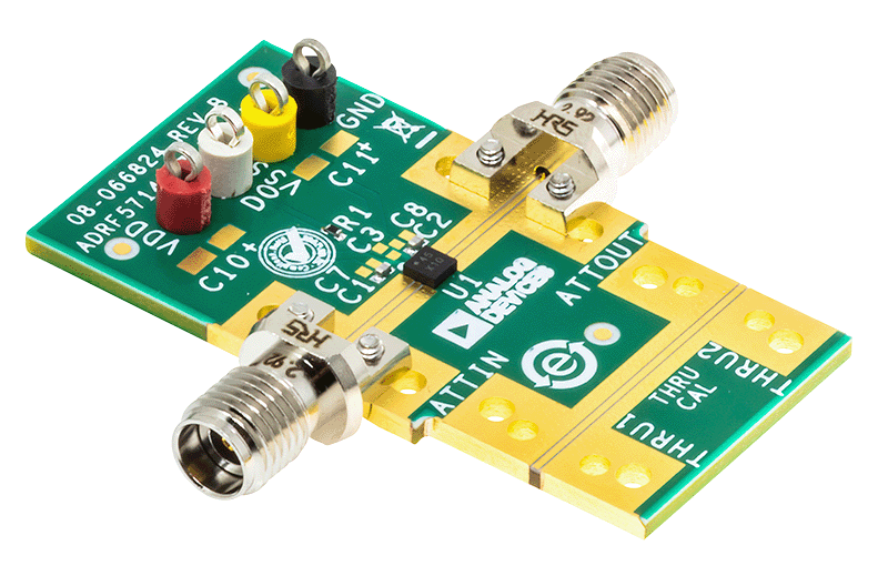 ADRF5714/ADRF5715 Evaluation Board - Angle View