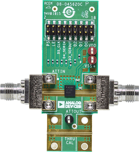 ADRF5730 Evaluation Board - Top View