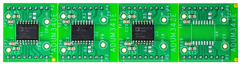 EVAL-ADUM34XEEBZ Evaluation Board - Top View