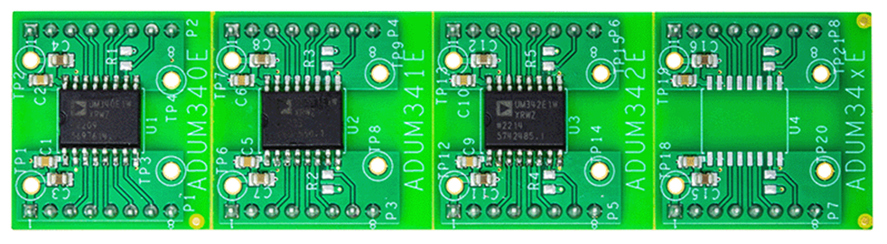 EVAL-ADUM34XEEBZ Evaluation Board - Top View