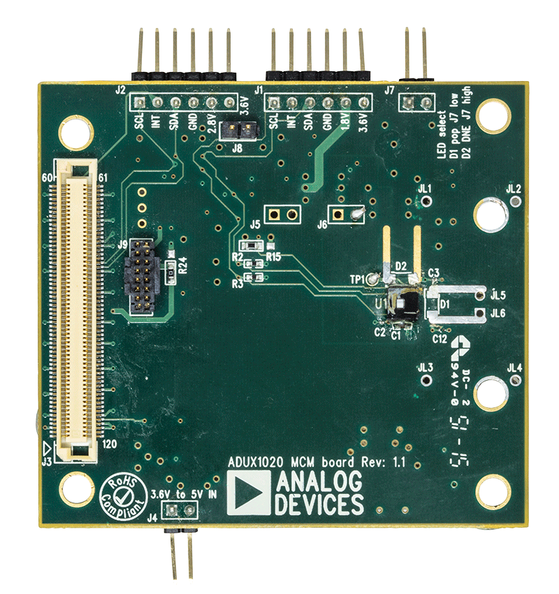ADUX1020 Evaluation Board - Top View