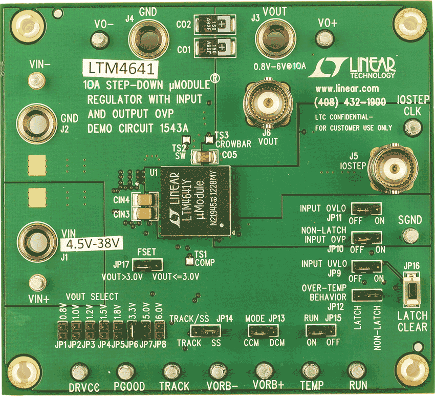 DC1543A Demo Board