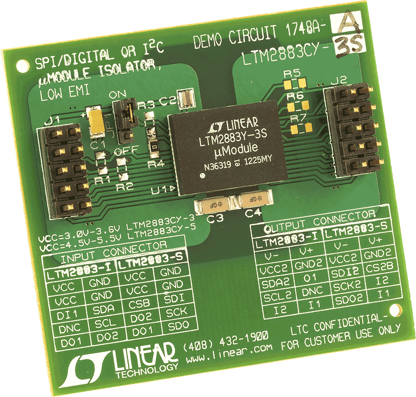 DC1748A-A-LTM2883CY-3S Demo Board