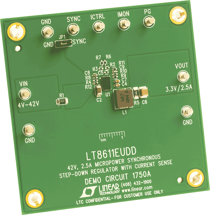DC1750A-LT8611EUDD Demo Board