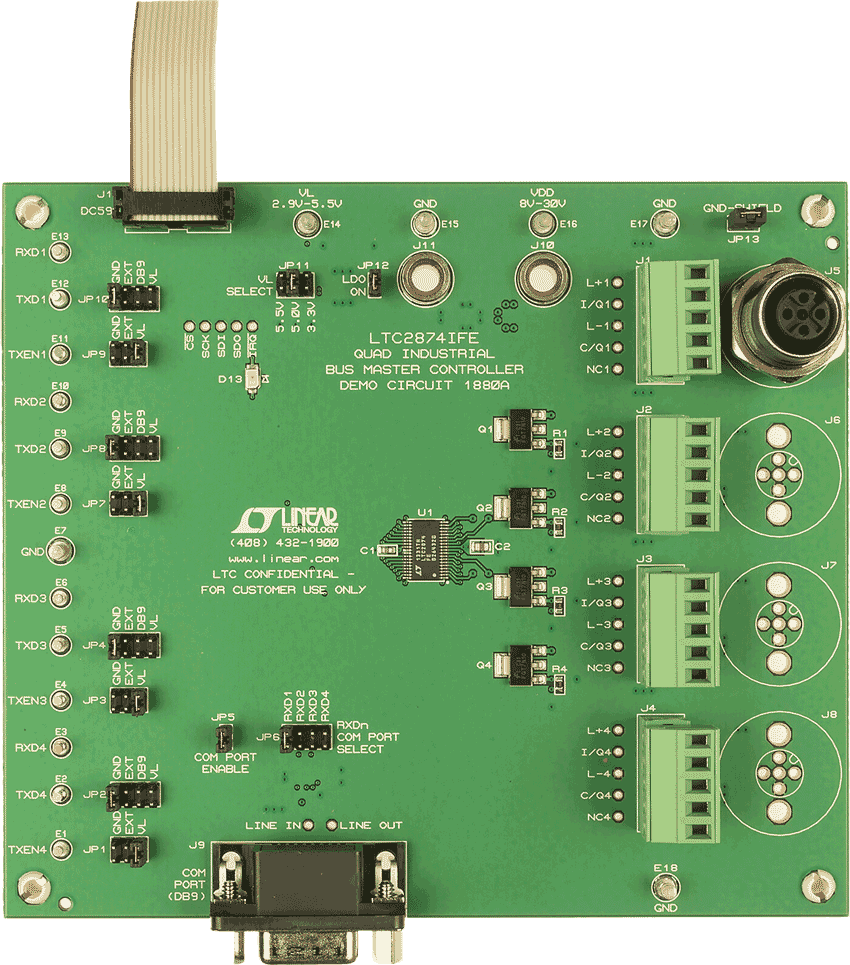 DC1880A-LTC2874IFE Demo Board
