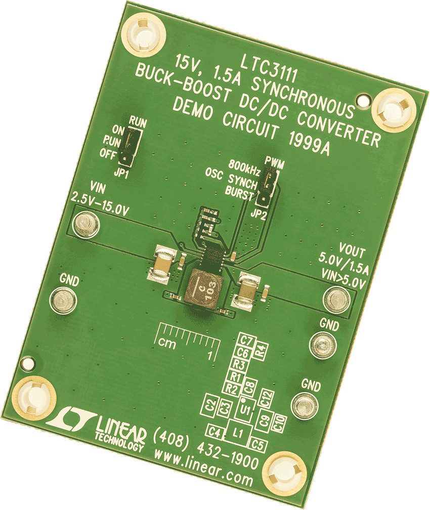 DC1999A-LTC3111EDE Demo Board