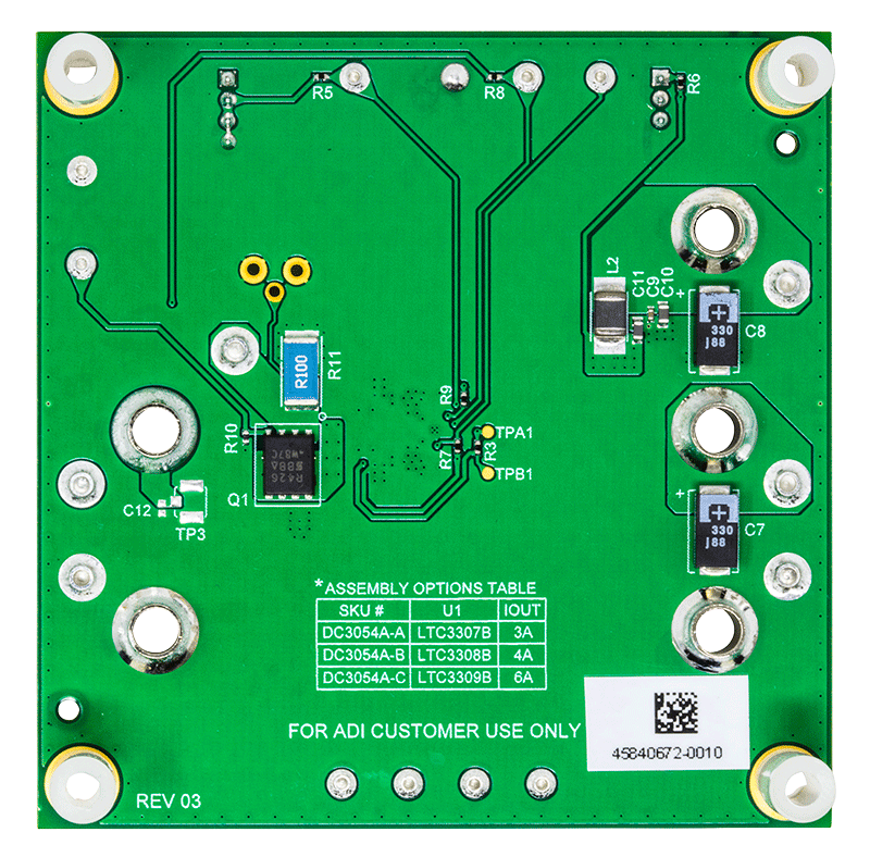 DC3054A-A Evaluation Board - Bottom View