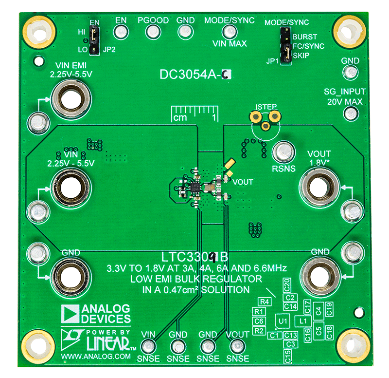 DC3054A-C Evaluation Board - Top View