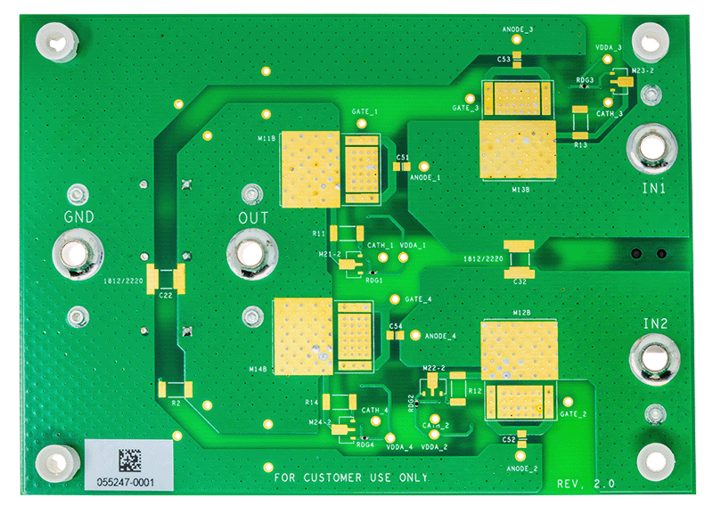 DC3137A Evaluation Board - Bottom View