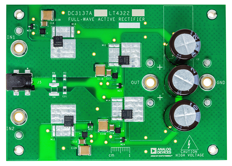 DC3137A Evaluation Board - Top View