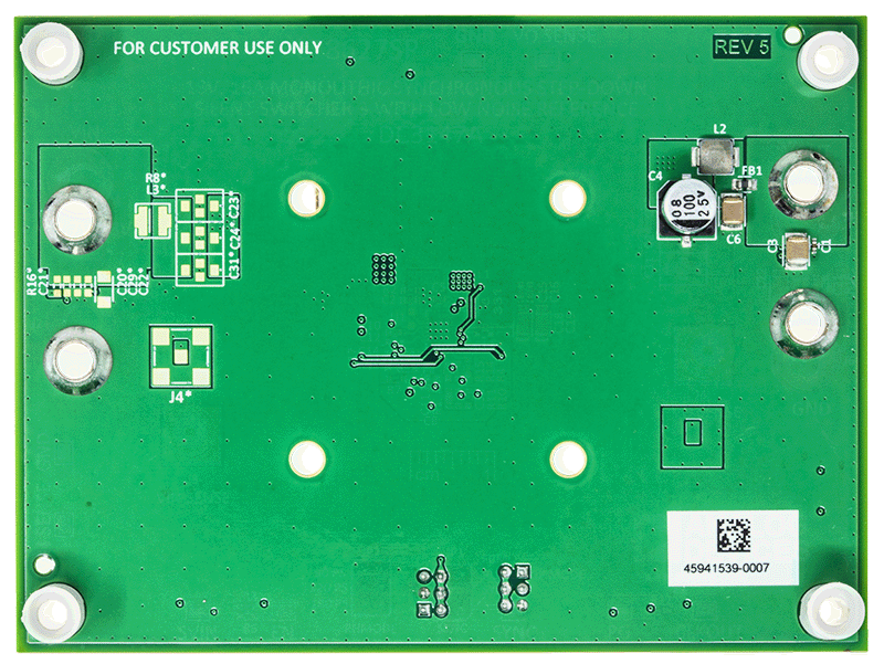 DC3147A Evaluation Board - Bottom View