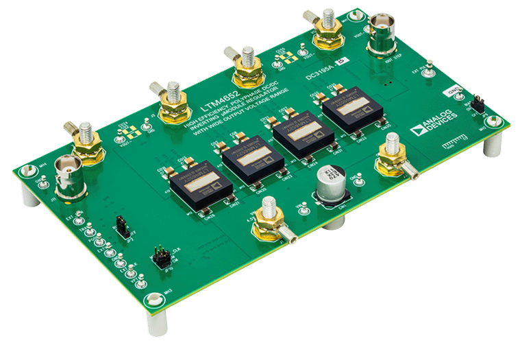 DC3195A-B Evaluation Board Photo Angle View
