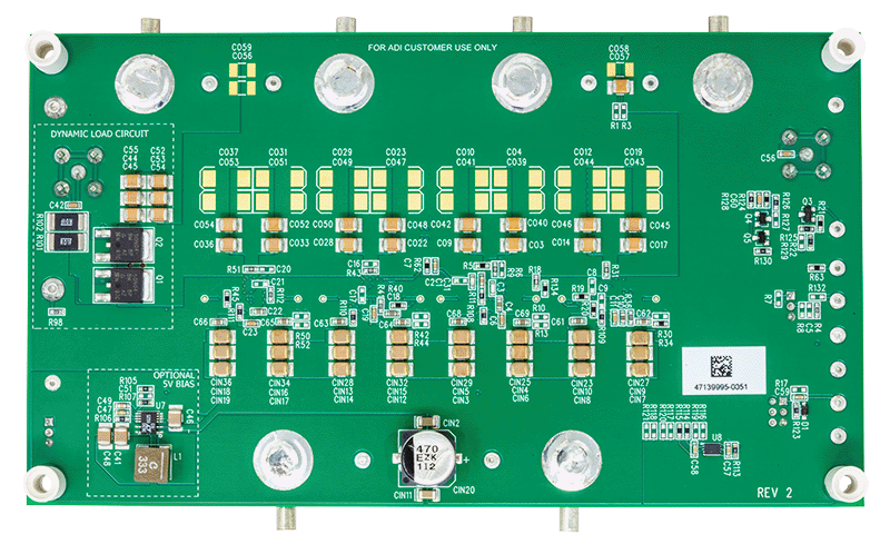 DC3195A-B Evaluation Board Photo Bottom Viiew