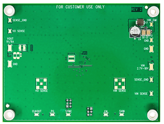 DC3219A Evaluation Board - Bottom View