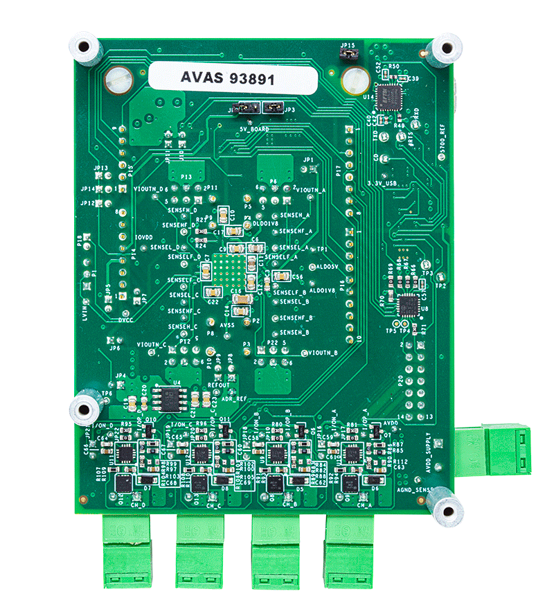 AD74413R Evaluation Board - Bottom View