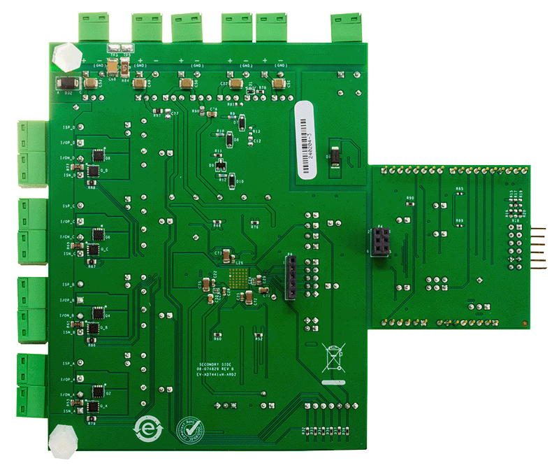 EVAL-AD74416H Board Photo Bottom View