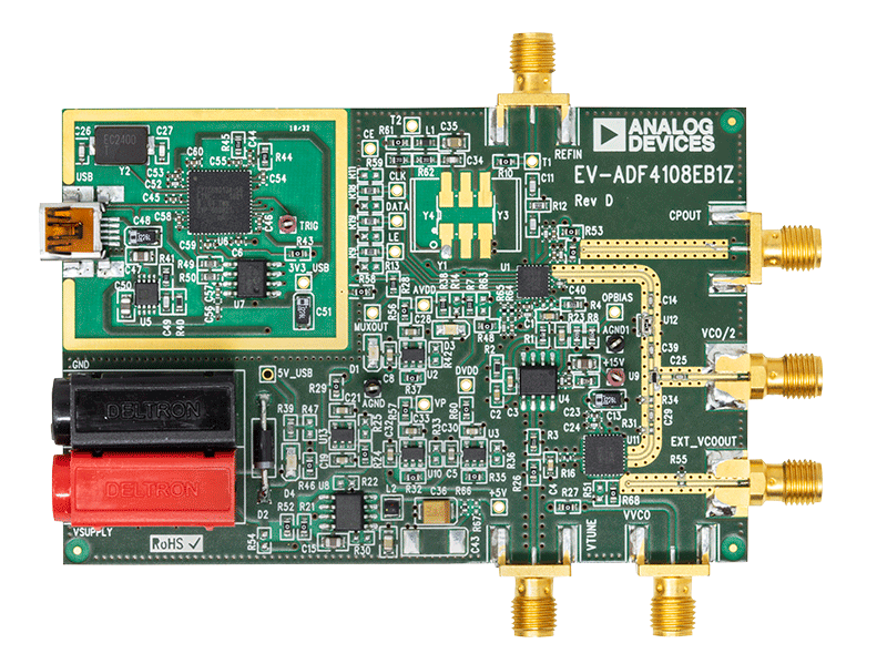ADF4108 Evaluation Board - Top View