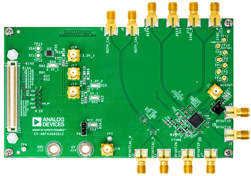 ADF4368SD1Z - Evaluation Board Top