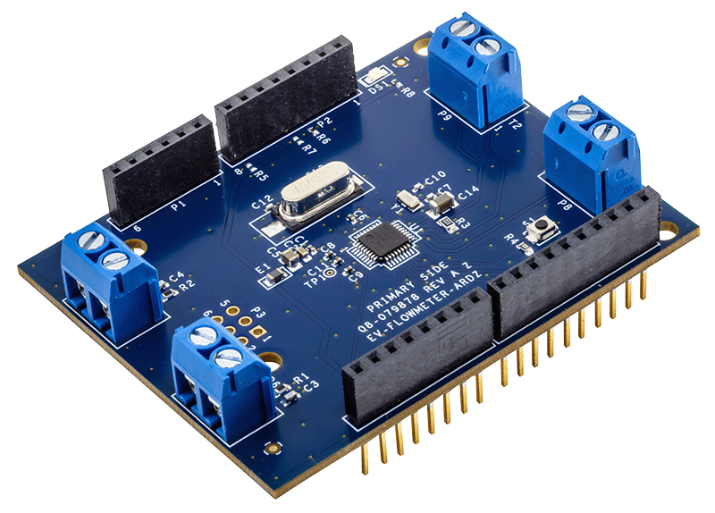 EV-FLOWMETER-ARDZ Board Photo Angle View