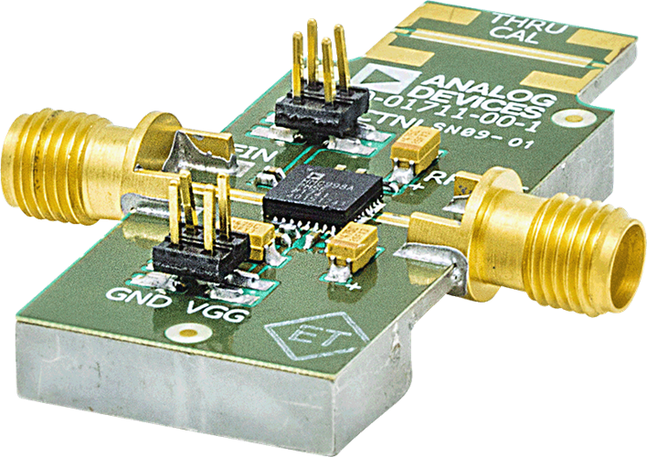 HMC998APM5 Evaluation Board - Angle View