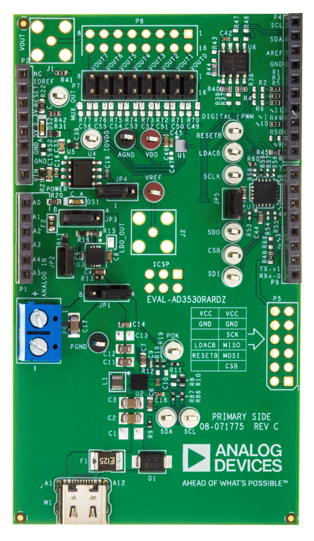 EVAL-AD3530R Board Photo Top View