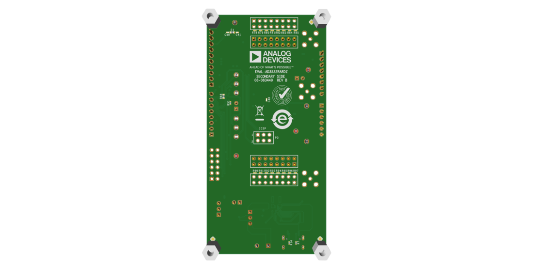EVAL-AD3532RARDZ Evaluation Board Bottom View