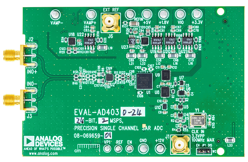 EVAL-AD4030-24 Evaluation Board - Top View