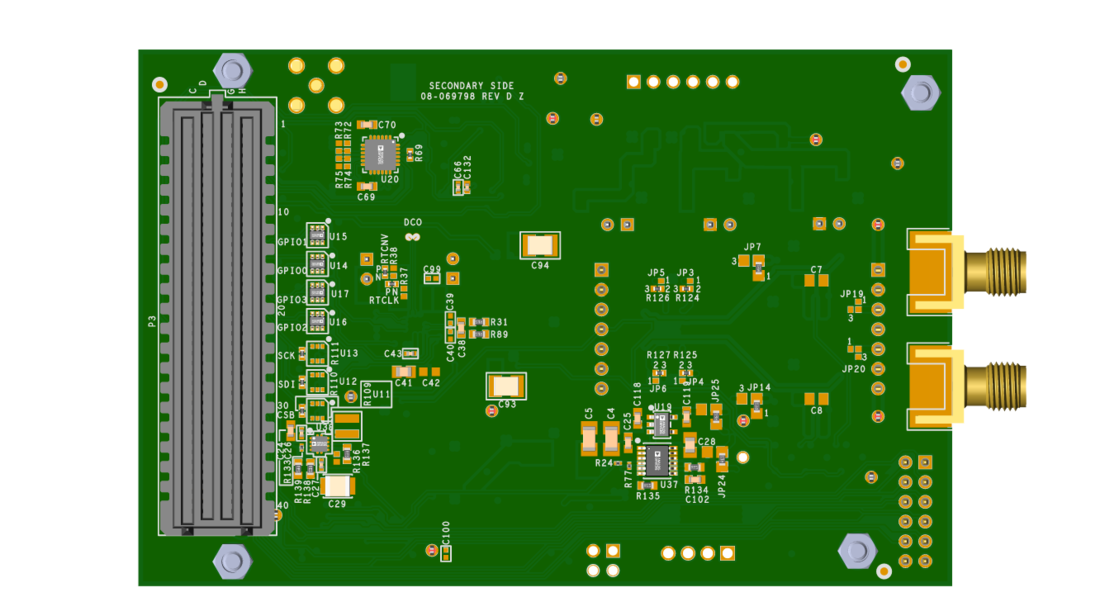 EVAL-AD4086 Evaluation Board Bottom View