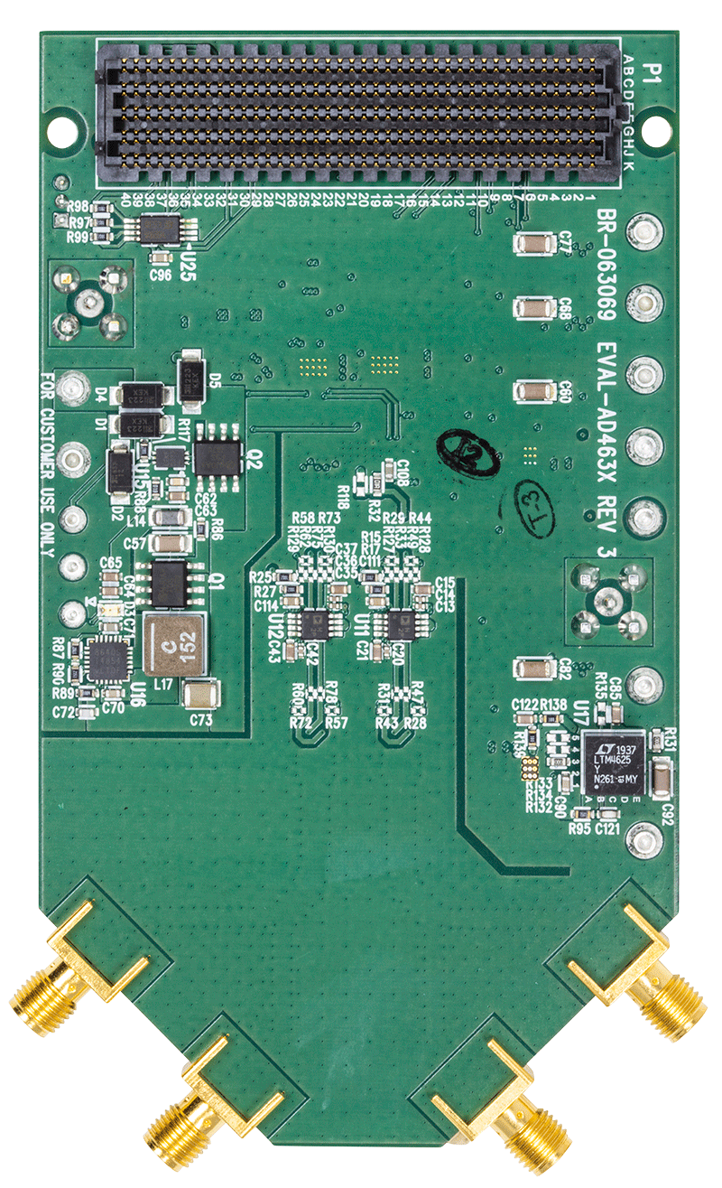 EVAL-AD4630-24FMCZ Evaluation Board - Bottom View