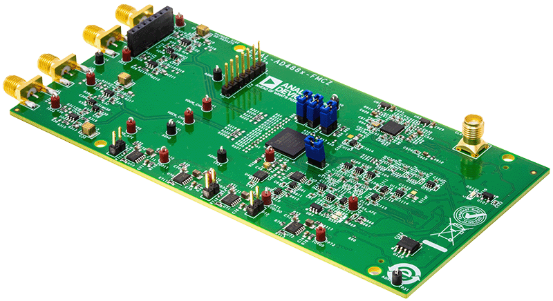 EVAL-AD488x Evaluation Board Angle View