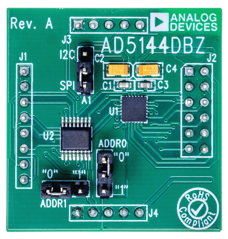 EVAL-AD5144-2DBZ Board Photo Top View