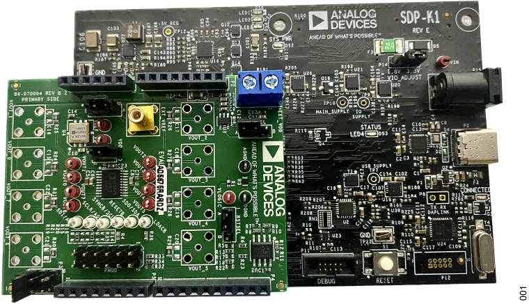 EVAL-AD5675RADRZ/EVAL-AD5676RADRZ Board Photo