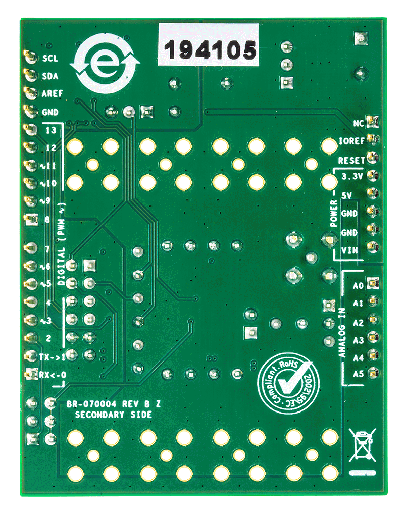 EVAL-AD5676R2ARDZ Board Photo Bottom View
