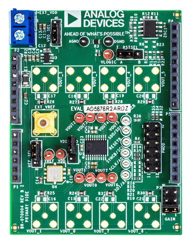 EVAL-AD5676R2ARDZ Board Photo Top View