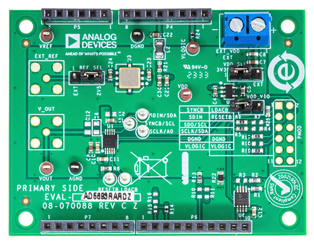 EVAL-AD5693RARDZ Board Photo Top View
