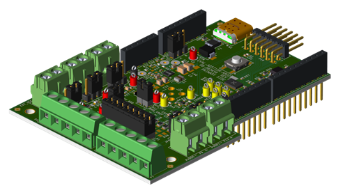 EVAL-AD5710R Board Photo Angle View