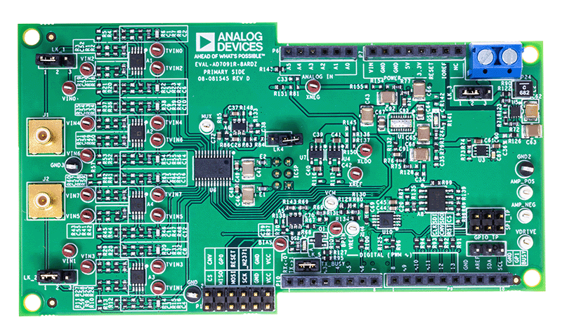 EVAL-AD7091R-8 Board Photo Top View