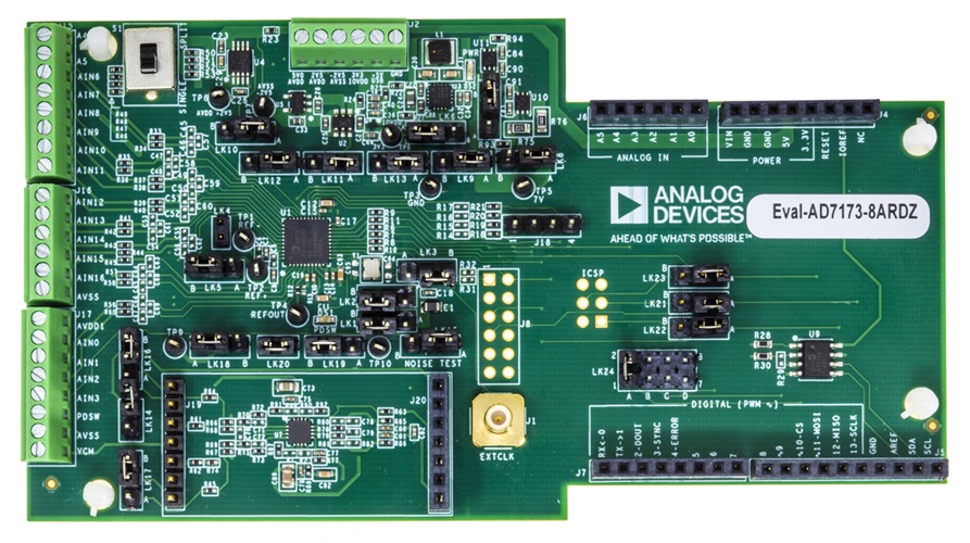 EVAL-AD7173-8ARDZ Board Photo Top View