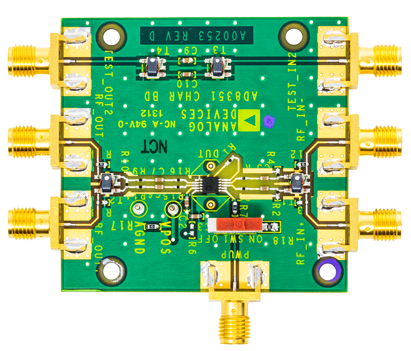 EVAL-ADA4255 Evaluation Board - Top View